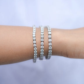 Round Cut Eco Friendly Diamond Tennis Bracelet