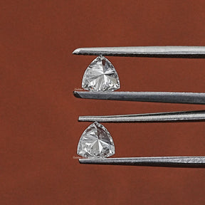 Close View Of Lab Grown Trillion Cut Diamond