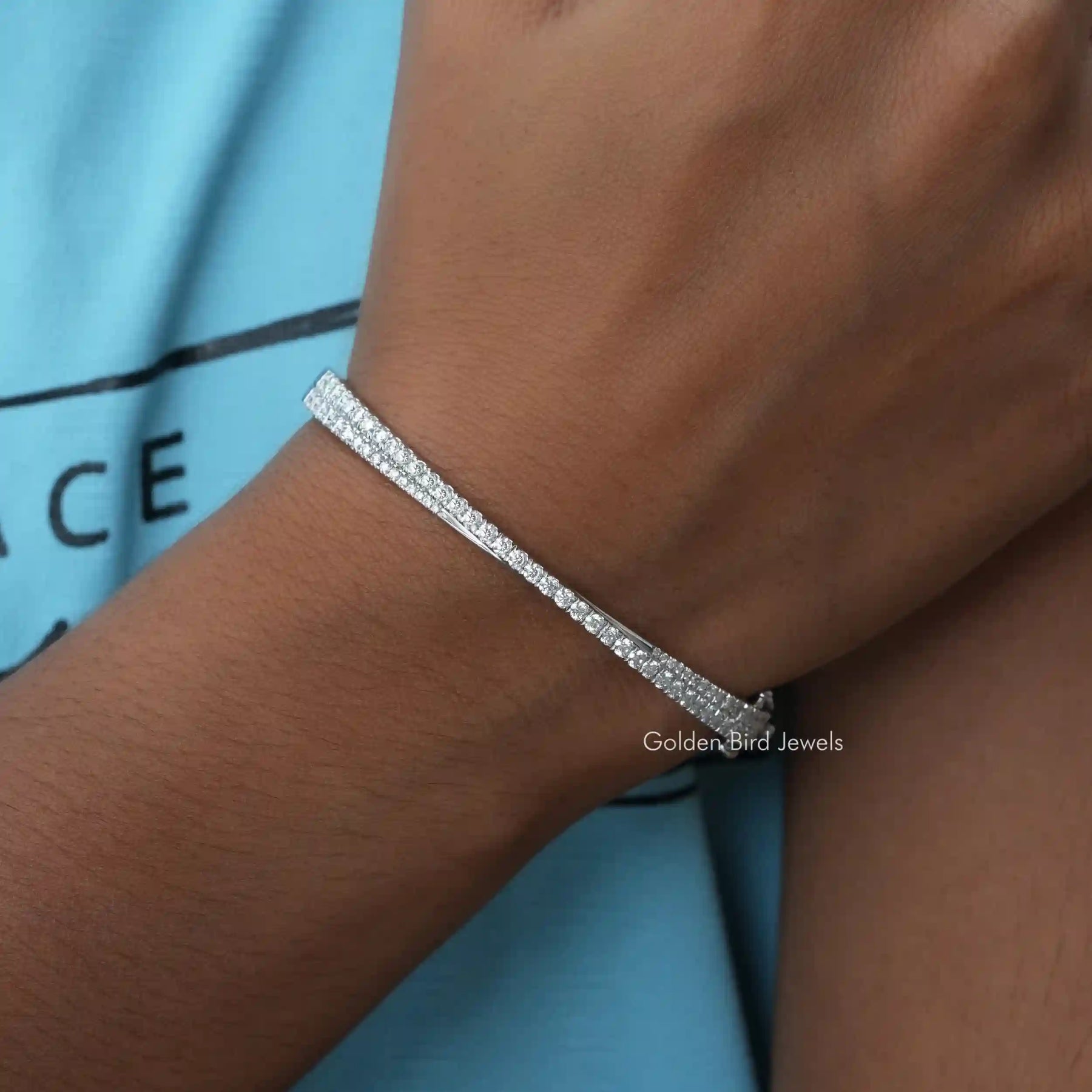 [This Moissanite Fancy Wedding Bangles For Women's]-[Golden Bird Jewels]