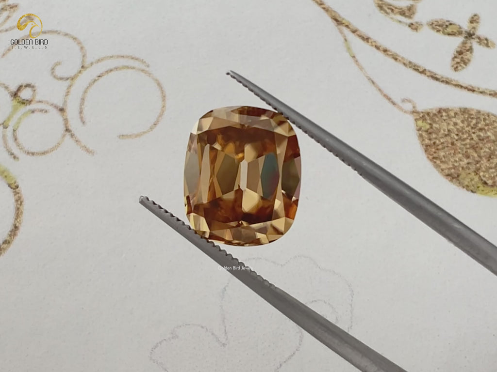 You tube Video Of Old Mine Cushion Loose Moissanite