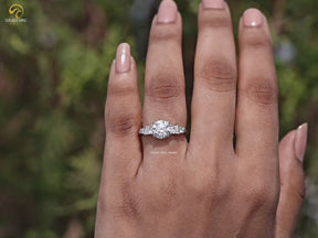 Youtube Video of Round And Princess Diamond Five Stone Ring
