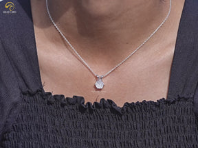Moissanite Portuguese Cut Customized Pendant For Women