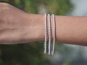 Round Cut Lab Grown Diamond Tennis Bracelet