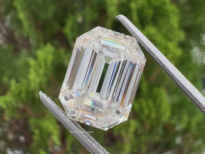 You tube Video Of Old Mine Emerald Cut Loose Moissanite	
