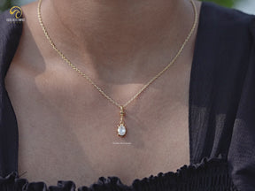 You tube Video Of Old Mine Cushion Moissanite Pendant