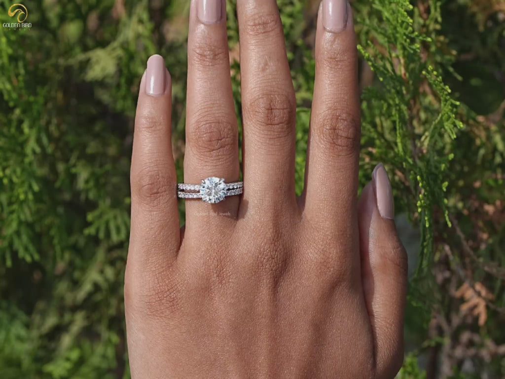 Youtube Video of Round Cut Lab Grown Diamond Wedding Ring