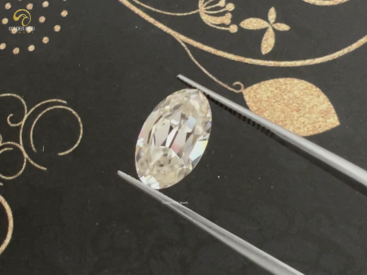 Old Mine Oval Moissanite Loose Stone