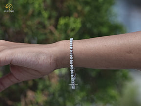You tube Video of Heart Shaped Lab Diamond Tennis Bracelet
