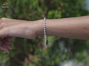 You tube Video of Pear Cut Lab Diamond Tennis Bracelet

