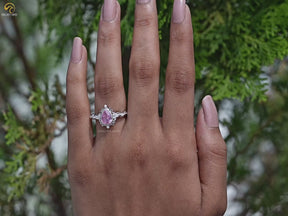 Tourmaline Pink Pear Gemstone Ring