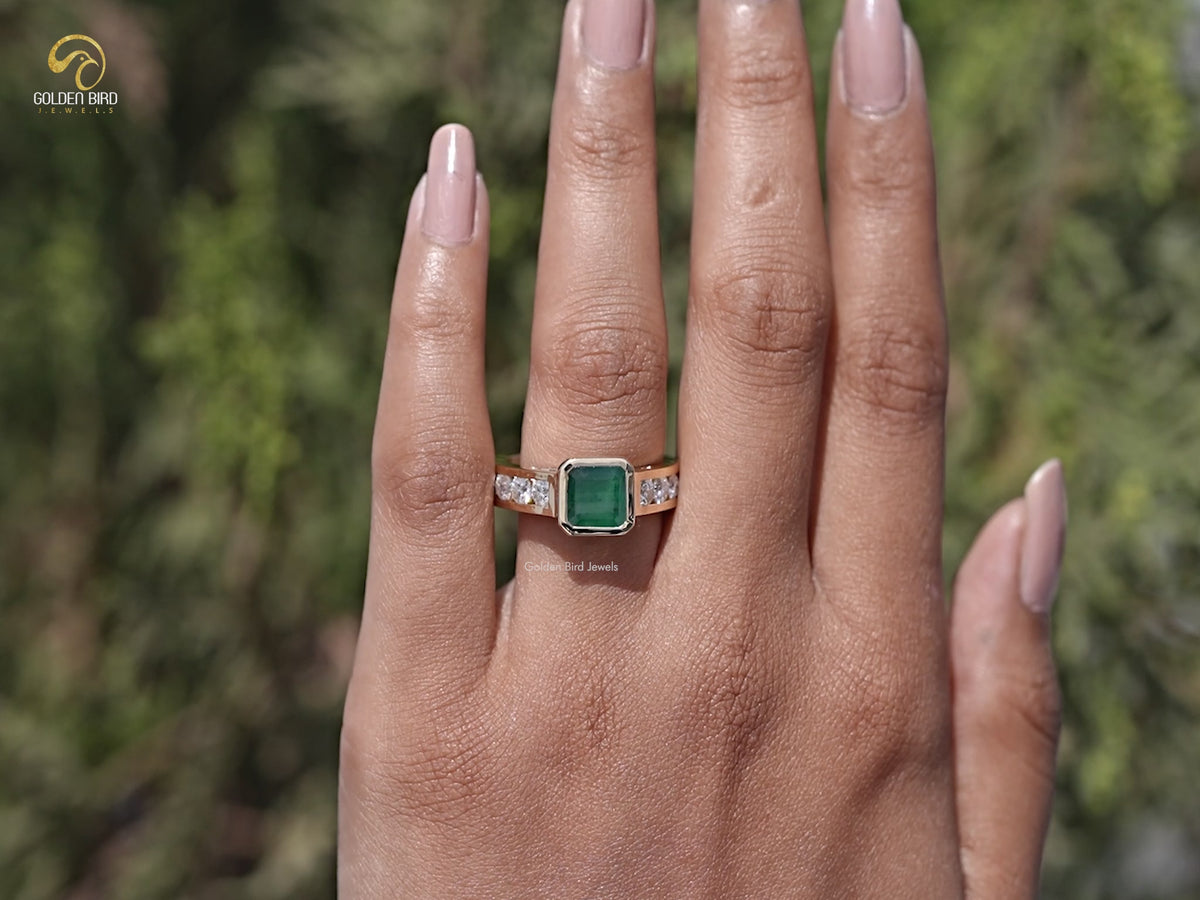 You tube Video of Bezel Cut Moissanite Solitaire Ring