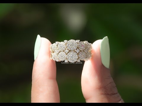 YouTube Video Of Moissanite Cluster Wedding Ring