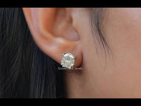 YouTube Video Of Shield Cut Moissanite Earrings