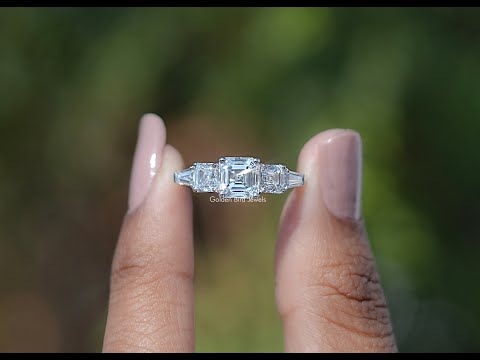 YouTube Video Of Asscher Cut Tapered Baguette Accent Five Stone Ring