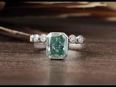 YouTube Video Of Radiant Half Eternity Moissanite Bridal Band