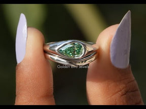 YouTube Video Of Pear Shaped Moissanite Solitaire Ring