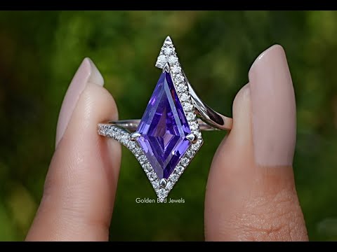 YouTube Video Of Amethyst Kite Gemstone Accent Ring