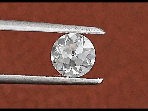 YouTube Video Of Old European Round  Cut Lab Diamond