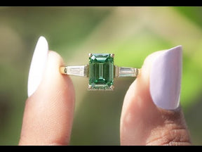 You Tube Video Of Emerald And Tapper Baguette Cut Engageent Ring
