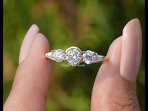 YouTube Video Of Round Cut Diamond Five Stone Wedding Ring