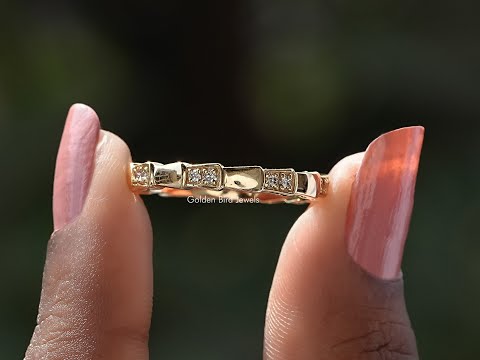 You tube Video of Round Cut Diamond Accent Halo Wedding Ring 
