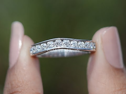 You tube Video Of Round Cut Moissanite solitaire Ring 