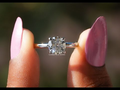 YouTube Video Of Round Cut Moissanite Solitaire Engagement Ring