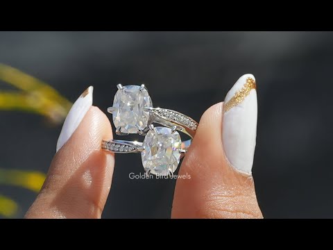 YouTube Video Of Old Mine Cushion Cut Moissanite Ring