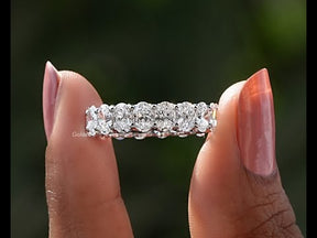 YouTube Video Of Oval Cut Diamond Eternity Wedding Band 