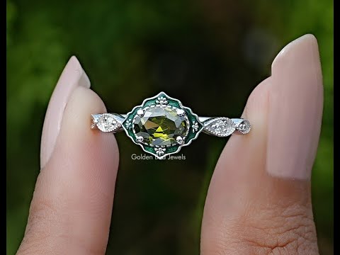 YouTube Video Of Oval Cut Gemstone Engagement Ring