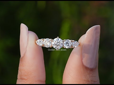 YouTube Video Of Round And Pear Cut Lab Diamond Ring