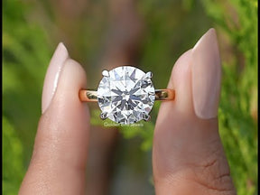 YouTube Video Of Round Cut Lab Diamond Solitaire Engagement Ring
