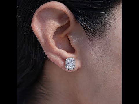 Youtube Video of Round Cut Moissanite Stud Earrings