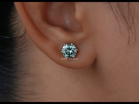 YouTube Video Of Round Cut Solitaire Stud Earrings