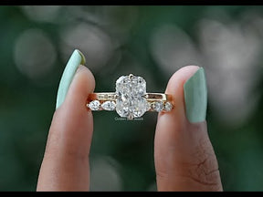 YouTube Video Of Radiant Cut Moissanite Ring Set