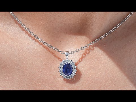 YouTube Video Of Oval Cut Lab Grown Diamond Pendant