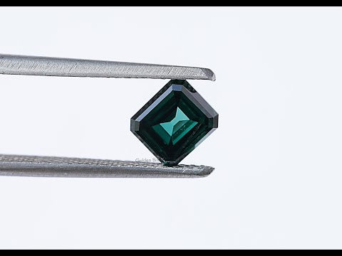 You tube Video Of  Dark Green Old Mine Asscher Moissanite Loose Stone