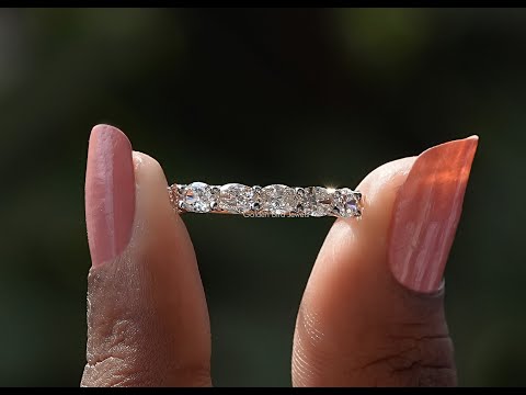 YouTube Video Of East West Oval Diamond Eternity Wedding Band