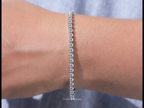 YouTube Video Of Round Cut Moissanite Tennis Bracelet