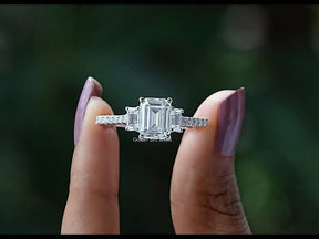 YouTube Video Of Three Stone Moissanite Engagement Ring
