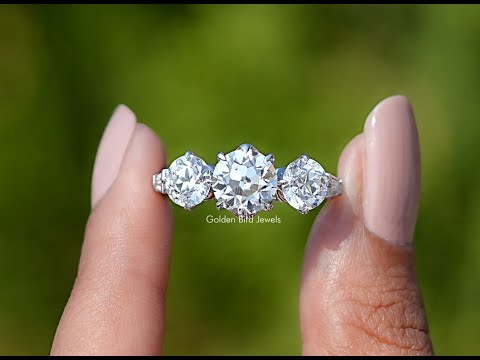 YouTube Video Of Round Cut Lab Diamond Five Stone Ring