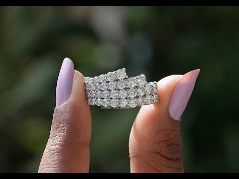 YouTube Video Of  Round Cut Moissanite Wedding Band
