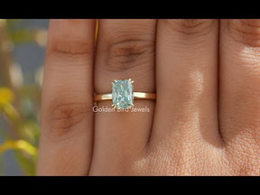 YouTube Video of Radiant Cut Moissanite Engagement Ring

