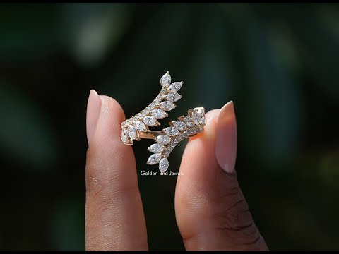 YouTube Video Of Marquise Cut Bypass Set Diamond Ring