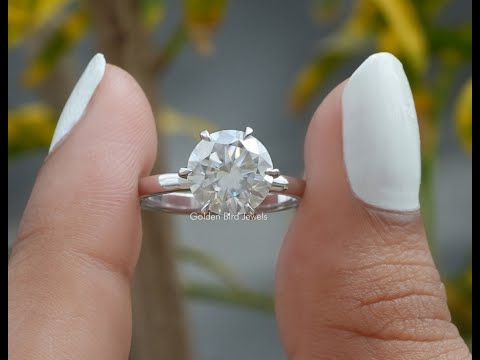YouTube Video Of Round Cut Moissanite Solitaire Ring