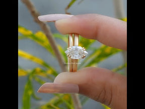YouTube Video Of Dutch Marquise Cut Moissanite Bridal Ring Set 