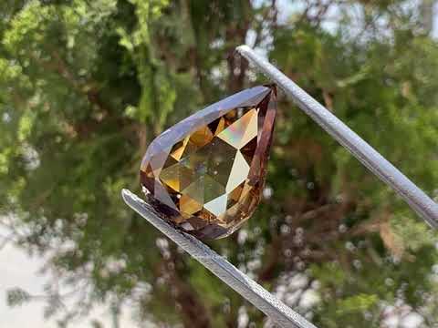 You tube Video Of Rose Cut Pear Loose Moissanite 