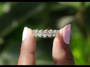 YouTube Video Of Oval Cut Lab Diamond Eternity Band 