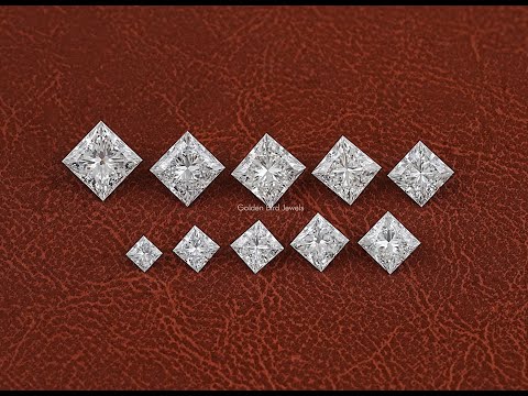 YouTube Video of Lab Grown Princess Shape Loose Diamond