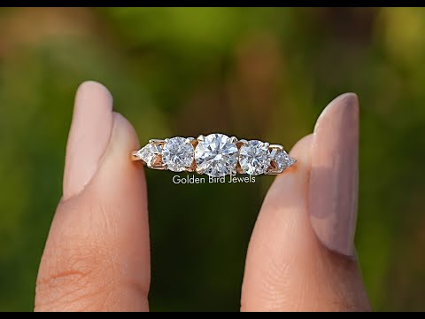 YouTube Video Of Kite And Round Cut 5 Stone Ring